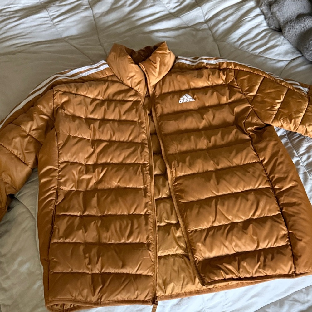 Adidas Tan Quilted Jacket